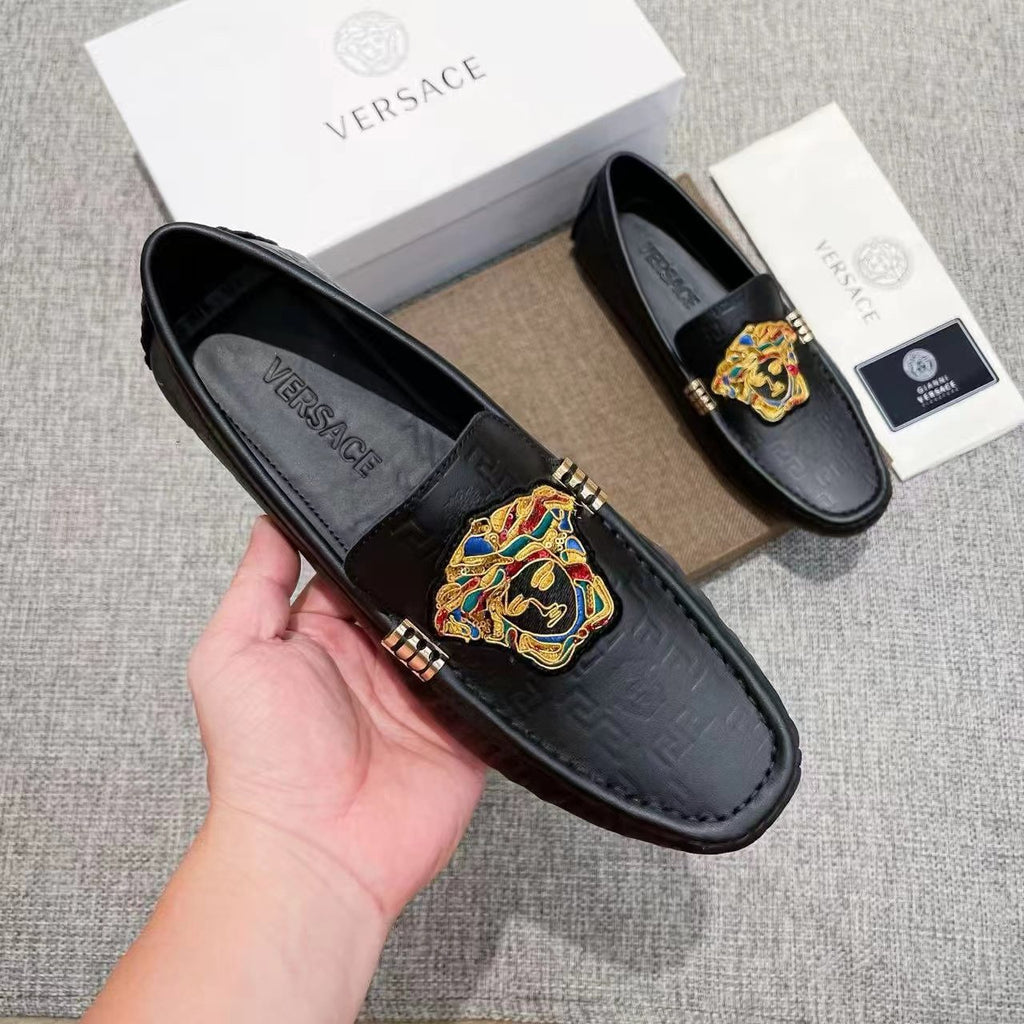 Versace Crest Loafers — model
