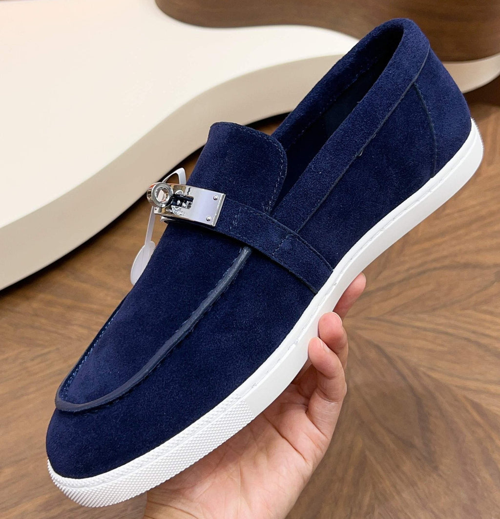 Men’s Textured Bar Loafers — hero