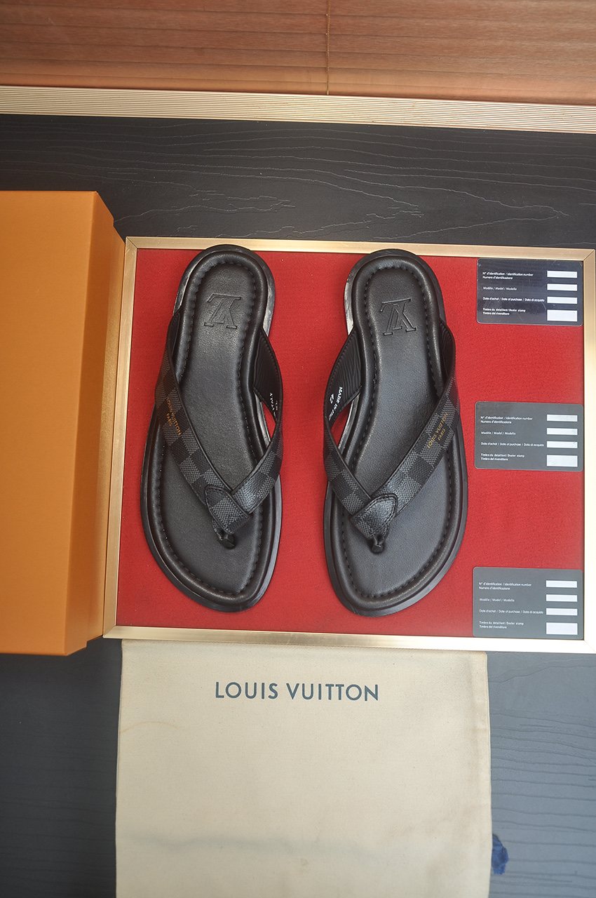 Louis Vuitton Men's Thong Sandals — front